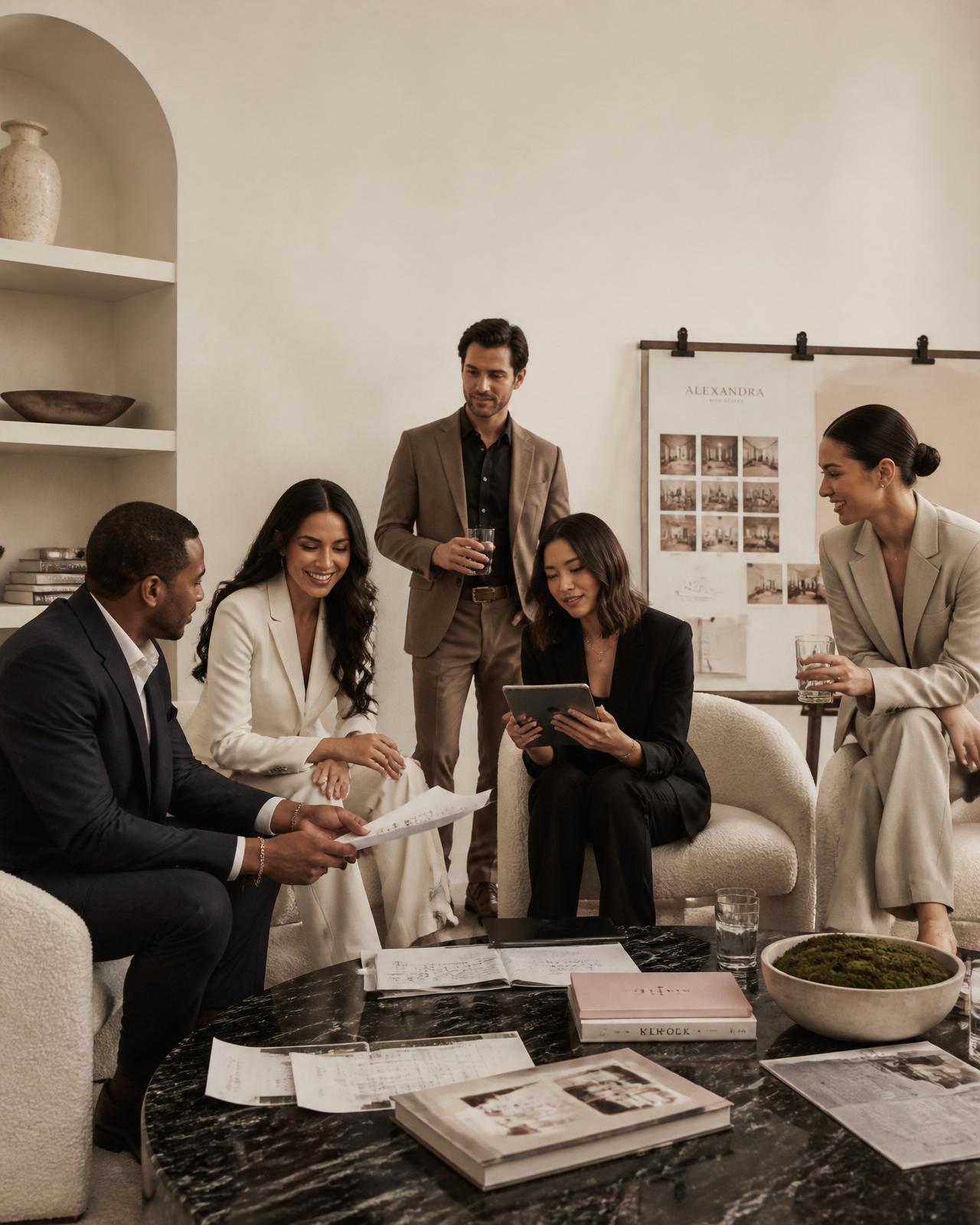 Editorial branding session for real estate professionals
